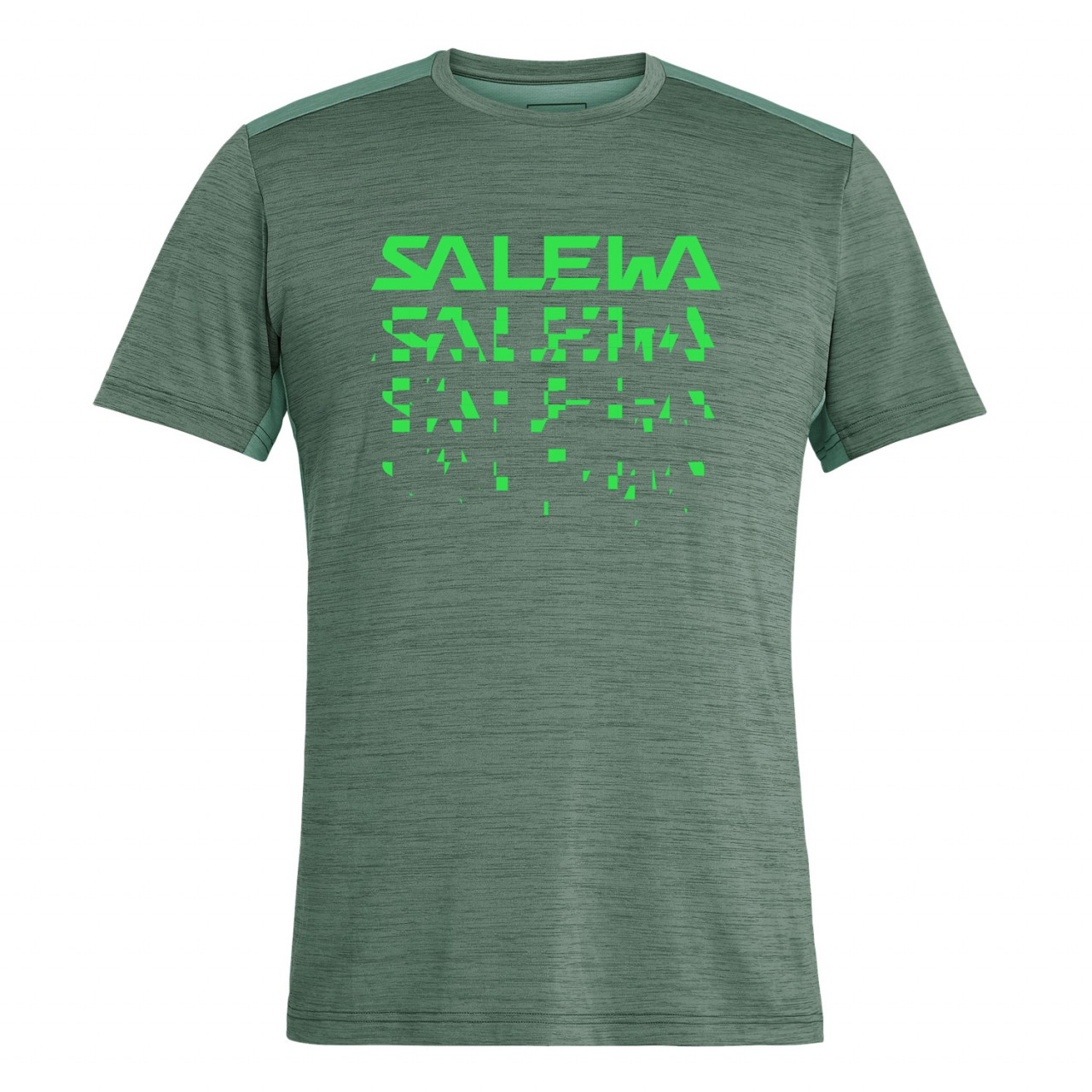 Camisetas Hombre Chile - Salewa Puez Hybrid 2 Dry - Verde - ROWU-45089